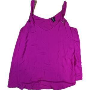 Torrid Women’s 2 Magenta‎ Pink Adjustable Strap Tank Top Blouse Layering 2XL XXL